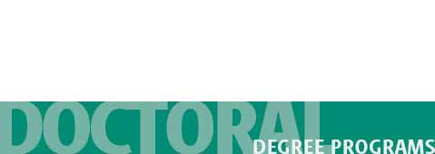Doctoral degree programs