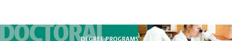 Doctoral degree programs